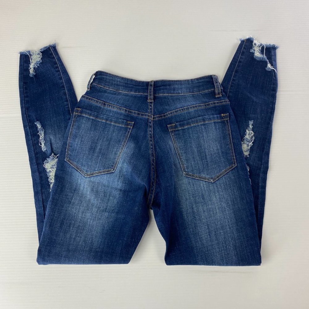 Women's Small Sim Skinny Rip Jeans - Picture 2 of 6